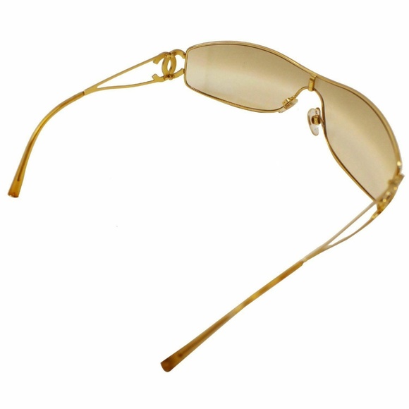 CHANEL Crystal CC Logo Sunglasses 4073-B Gold - Picture 5 of 8